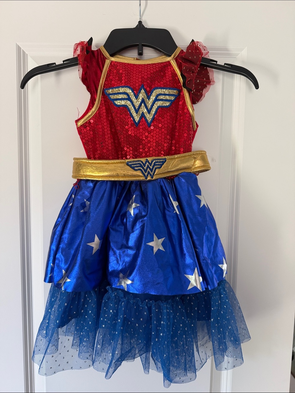 DC Comics Girls Red, Blue and Gold Wonder-Inspired Costume Dress